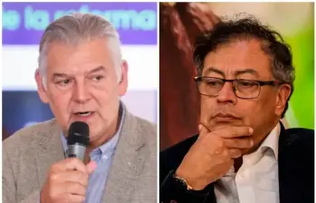 El presidente de la Andi, Bruce Mac Master, hizo un llamado directo al presidente Gustavo Petro para que actúe como garante de la Constitución y respete los resultados del proceso electoral. Foto: Colprensa