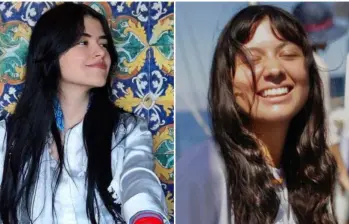 Manuela Bedoya y Luna Barreto son las colombianas que hacían parte de la “Global Summid Flotilla” que llevaban ayuda humanitaria a Gaza. FOTO: REDES SOCIALES