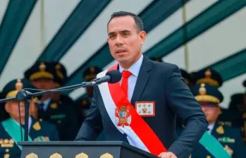 El Congreso de Perú declaró la vacancia del presidente interino José Jerí. FOTO: AFP. 