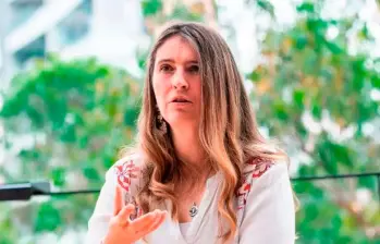 La congresista se declaró confiada de que “todas las altas cortes van a defender la Constitución del 91”. FOTO: CAMILO SUÁREZ/EL COLOMBIANO