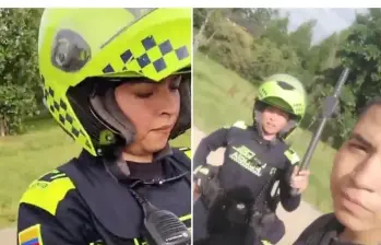Érika Judith Pérez Romero dio su versión sobre el incidente presentado con Juan Sebastián Rojas durante un procedimiento policial. FOTO: Capturas de pantalla 