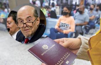 Álvaro Leyva fue ministro de Relaciones Exteriores y fue suspendido por la Procuraduría, precisamente, por este pleito de los pasaportes. FOTOS: EL COLOMBIANO y cortesía