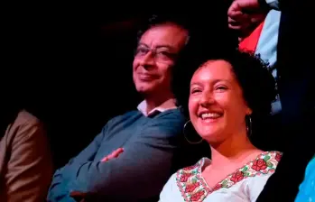 La senadora Isabel Zuleta y el presidente Gustavo Petro. FOTO CORTESÍA