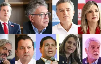 Son nueve candidatos en la Gran Consulta. FOTO: COLPRENSA.