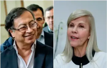 El presidente Gustavo Petro y la gobernadora del Valle del Cauca, Dilian Francisca Toro. FOTO COLPRENSA
