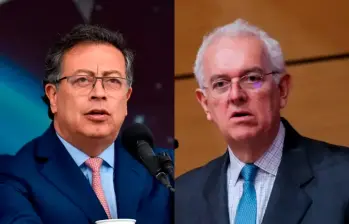 El presidente Gustavo Petro y el exministro de Hacienda, José Antonio Ocampo. FOTO COLPRENSA