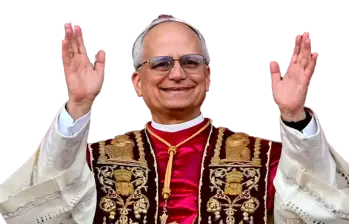 Así fue como eligieron al papa León XIV en el cónclave de este 2025. FOTO: Diseño EL Colombiano