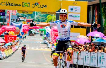 El ciclista Alejandro Osorio ganó una etapa del Tour Colombia 2.0 2024. FOTO: Cortesía Ánderson Bonilla