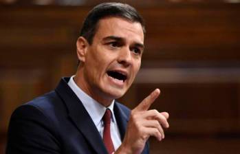 El presidente español, Pedro Sánchez, ha sido uno de los mandatarios que se ha mostrado más crítico con la situación que sucedió con los cooperantes de la ONG World Central Kitchen. FOTO: AFP 