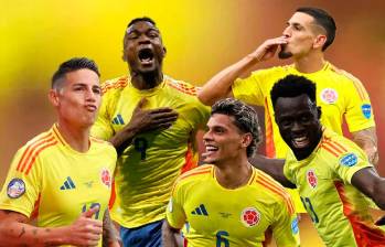 James, Córdoba, Ríos, Muñoz y Sánchez, los colombianos que se cotizaron más tras la Copa América. FOTOS AFP