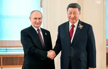 Los presidentes de China y Rusia, Xi Jinping y Vladimir Putin, se reunieron en Pekín. FOTO: GETTY