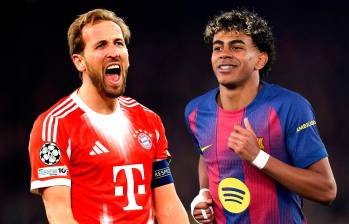 Harry Kane, figura del Bayern Múnich, y Lamine Yamal, el eje del Barcelona. FOTO GETTY