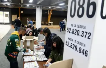 Ya se terminó el escrutinio y misiones internacionales señalan que sistema electoral es transparente. Foto: Colprensa