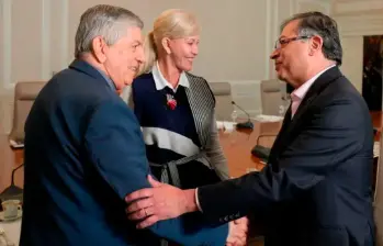 El expresidente César Gaviria y el presidente Gustavo Petro fueron aliados al inicio del Gobierno actual. FOTO: Cortesía