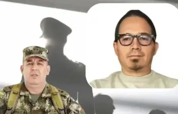 El General Huertas y Wilmar Mejía aparecen en los archivos incautados a alias “Calarcá” como informantes de su organización criminal. FOTO: Redes sociales y Universidad de Antioquia
