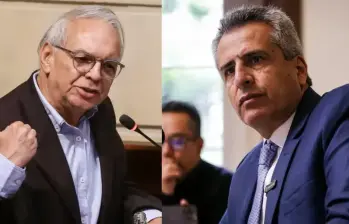 Ricardo Bonilla y Luis Fernando Velasco deberán responder por los delitos de concierto para delinquir agravado, cohecho e interés indebido en la celebración de contratos imputados por la Fiscalía. Ellos aseguran ser inocentes. FOTOS: COLPRENSA
