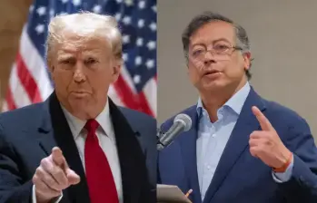 El presidente colombiano le responde a las declaraciones de Donald Trump sobre una ‘operación militar’ estadounidense en Colombia. Foto: AFP. 