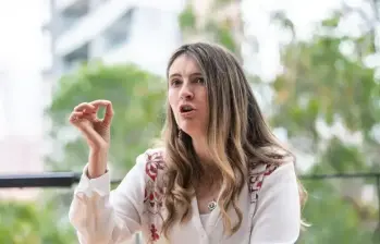 Esta semana, Valencia se coronó como la candidata del Centro Democrático tras ganarle dos encuestas internas a las otras precandidatas, María Fernanda Cabal y Paola Holguín. Foto: Camilo Suárez