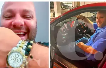En el material en poder de las autoridades hay videos en los que aparece Miguel Quintero ostentando relojes y vehículos. FOTO: Cortesía