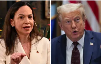 La futura reunión entre Donald Trump y María Corina Machado se anunció luego de que la opositora venezolana le ofreciera su premio Nobel de la Paz al presidente estadounidense. FOTO: GETTY