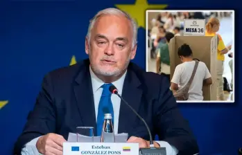 MOE de la UE no halló irregularidades y dijo que resultados coinciden 99,9% con preconteo. FOTO: Tomado de X: @moeuecolombia26