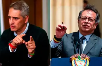 El gobernador de Antioquia, Andrés Julián Rendón, y el presidente de la República, Gustavo Petro. FOTO: El Colombiano - Getty
