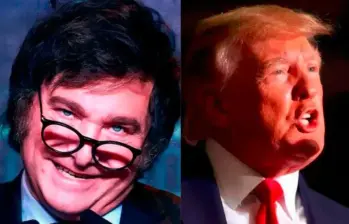 Donald Trump felicitó a Javier Milei por obtener mayorías en las elecciones legislativas de Estados Unidos. FOTO: AFP