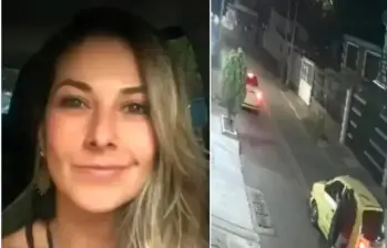 Varios videos de cámaras de seguridad revelaron el recorrido del taxi que la recogió y el momento exacto en que fue interceptada por otro vehículo, también tipo taxi, a pocos metros de su vivienda. FOTO: CAPTURA DE VIDEO.