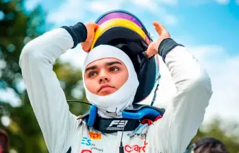 Sebastián Montoya es 14° en la clasificación general de la F2 con tres puntos. FOTO: AFP
