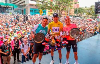 El ciclista Rodrigo Contreras, del equipo Nu Colombia, fue el ganador del Tour Colombia 2.1 2024. FOTO: FEDECICLISMO 