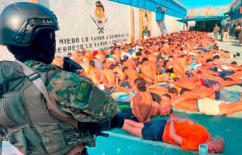El presidente Daniel Noboa dijo que habría unos 1.500 presos extranjeros en Ecuador. FOTO: AFP
