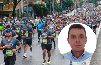 Valencia García estaba corriendo la carrera de 21 kilómetros cuando falleció este domingo. FOTO: CARLOS VELÁSQUEZ/LINKEDIN