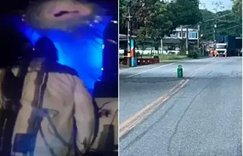 El Norte de Antioquia es uno de los puntos críticos para el transporte de carga y pasajeros. FOTO cortesía Denuncias Antioquia y Gobernación