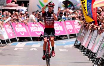 Diego Pescador tuvo una buena temporada en 2024. Fue campeón sub-23 del Clásico RCN, subcampeón de la Vuelta al Porvenir y terminó séptimo del Tour de L‘Avenir. FOTO El Colombiano