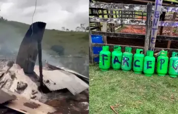 A comienzos de junio, el Frente 4 quemó una finca y perpetró una masacre de cuatro personas en el Nordeste antioqueño. FOTO: Cortesía