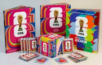 Panini lanzará en julio el kit de actualización del álbum del Mundial 2026 en Colombia. FOTO: Generada con IA.