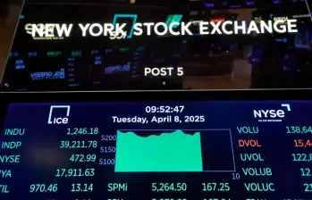 La Bolsa de Valores de Nueva York ha enfrentado caídas esta vigencia. FOTO GETTY. 