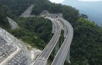 Tramo de Pacífico 1 entre Camilo C. y Titiribí. Foto: Cortesía Covipacífico