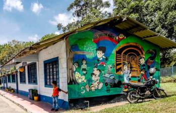 En esta escuela de Titiribí pierden clase por falta de profesores (imagen de referencia, para no exponer a los menores). FOTO: Archivo
