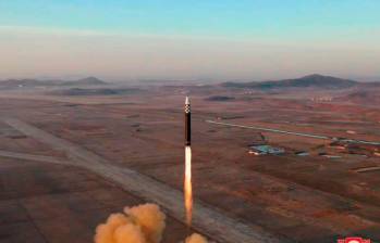 En marzo pasado, Corea del Norte lanzó un misil balístico intercontinental, el más potente de su arsenal. TWITTER: FEKERFANTA