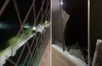 Las detonaciones alarmaron a los residentes del sector de la Loma del Indio (La Asomadera) en la noche del miércoles 10 de septiembre en Medellín. FOTO: REDES SOCIALES