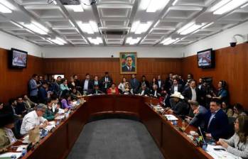 En medio de las marchas y el día cívico convocado por el presidente Gustavo Petro, la Comisión Séptima se apresta a definir el futuro de la reforma laboral. FOTO: Colprensa