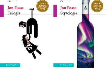 Estas son las portadas de los libros del Nobel de Literatura 2023 que estarán en las librerías colombianas a final de año. Foto: Cortesía.