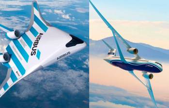El Maveric, de Airbus, y el Transonic Truss-Braced Wing, de Boeing, son el primer vistazo a los aviones del futuro. FOTO CORTESÍA