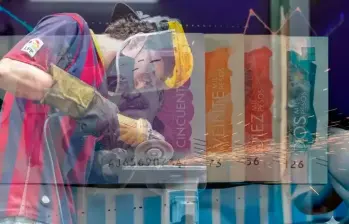 El decreto transitorio del Gobierno fija un 23,7% de aumento de salario mínimo. FOTO EL COLOMBIANO. 