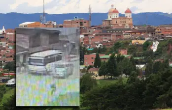 El siniestro ocurrió en el sector El Camellón, de Santa Rosa de Osos. FOTOS: Cortesía