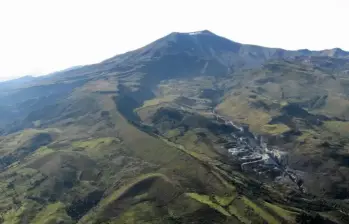 El volcán Puracé, en el Cauca, pasó a alerta naranja. FOTO: SGC