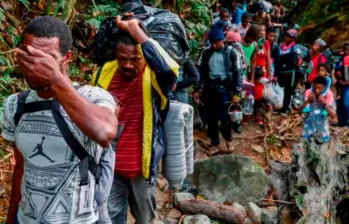 El tapón del Darién en uno de los cruces fronterizos más concurridos del mundo pero también uno de los más peligrosos. FOTO: Manuel Sadarriaga