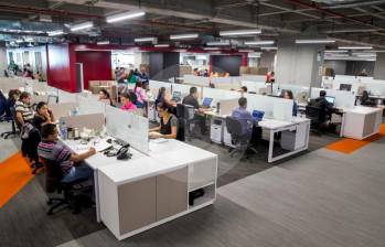 En Antioquia la oferta de oficinas para arriendo maneja áreas promedio de 118 metros cuadrados a un valor de $59.465 por metro. FOTO: Archivo EL COLOMBIANO