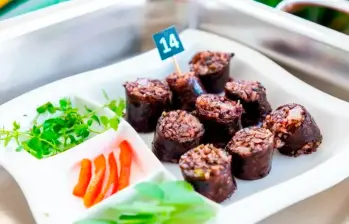 Este año los comensales encontrarán 18 opciones para degustar las mejores morcillas de Envigado. FOTO: Cortesía